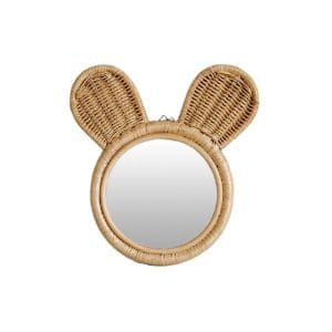 petit miroir rotin original