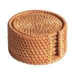 sous tasse rotin