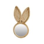 miroir lapin rotin