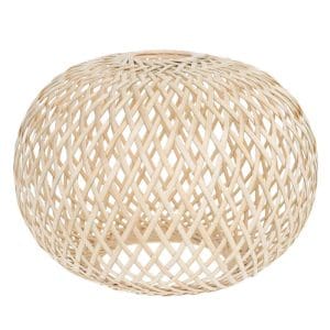 abat jour rotin pour lampadaire