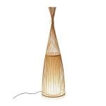 lampadaire salon rotin